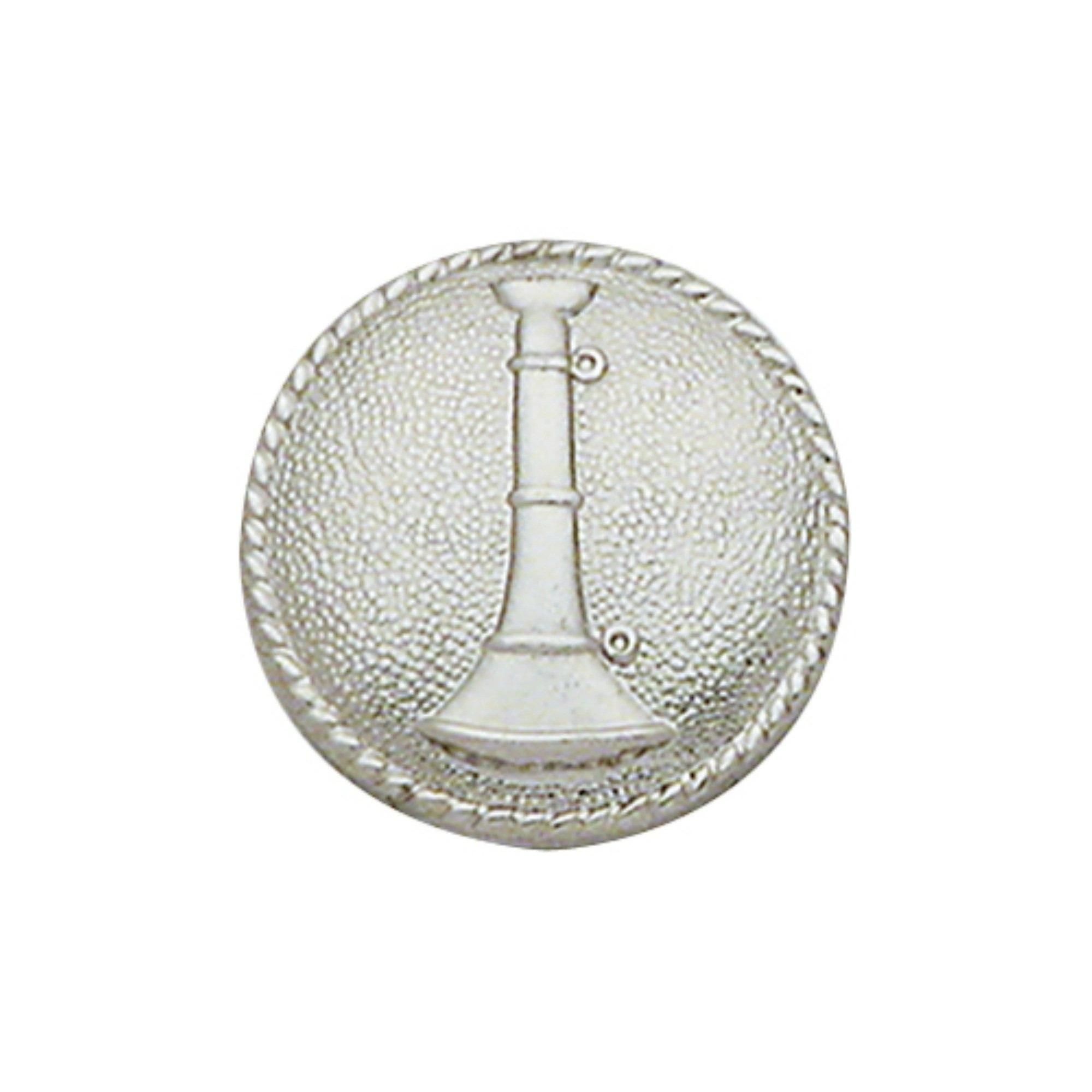 Bugle Call Badge | Regal Disc Collar Insignia | Choose Gold or Silver - Blimey, Lovely!