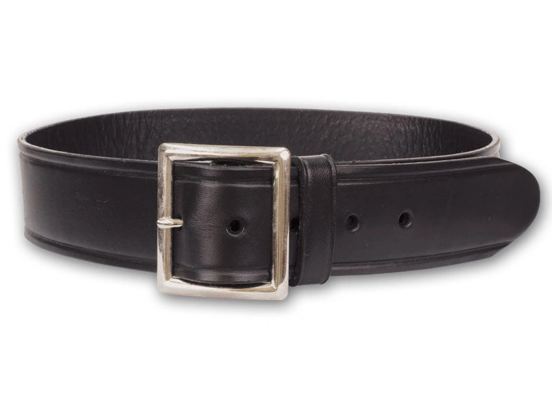 1 3/4" Leather Belt: Choose Black or Chrome Buckle – Classic Style, Your Choice, Bloke!